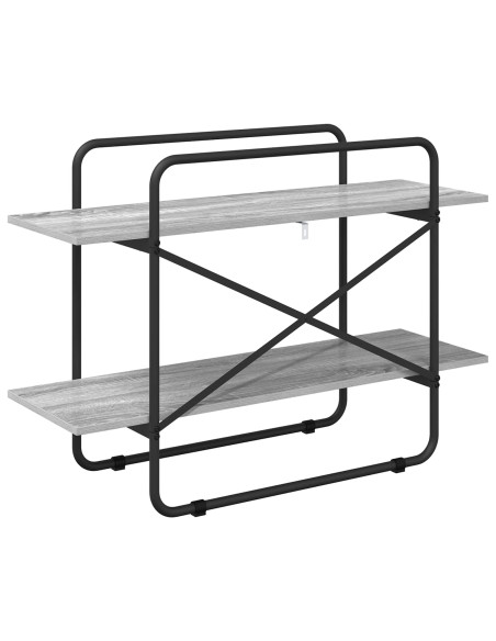 Libreria 2 livelli 100 x 35 x 70 cm PB Sonoma grigio