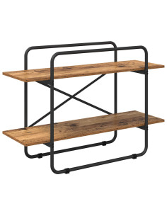 Libreria 2 livelli 100 x 35 x 70 cm PB Legno di quercia 2