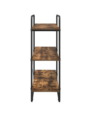 Libreria 3 livelli 100 x 35 x 105 cm PB Rovere Fumo