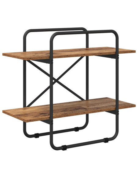 Libreria 2 livelli 60 x 35 x 70 cm PB Legno di quercia