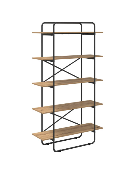 Libreria 5 livelli 100 x 35 x 175,5 cm PB Rovere Artigianale