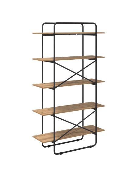 Libreria 5 livelli 100 x 35 x 175,5 cm PB Rovere Artigianale