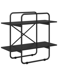 Libreria 2 livelli 60 x 35 x 70 cm PB Rovere Nero 2
