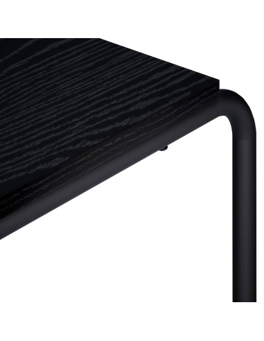 Supporto TV 80 x 35.5 x 42 cm Rovere Nero Legno ingegnerizzato