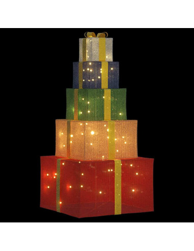 Confezione Regalo Decorazioni Natalizie 250 LED Bianco Caldo
