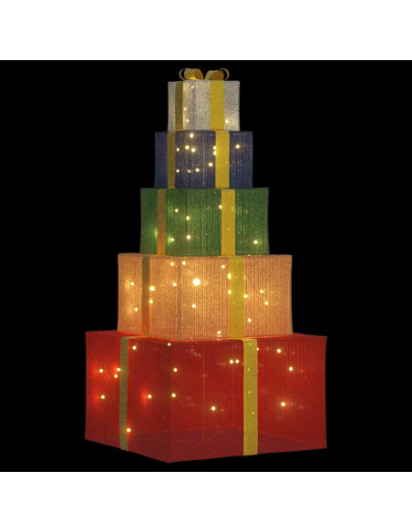 Confezione Regalo Decorazioni Natalizie 250 LED Bianco Caldo