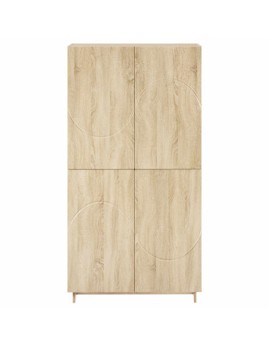 Credenza Rovere Sonoma 79x41x151 cm Legno ingegnerizzato