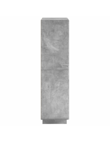 Credenza Grigio Cemento 79 x 41 x 151 cm Legno ingegnerizzato