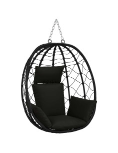 Cuscino Adirondack PUTTEN 100% Poliestere Nero 60 x 145 x 10 cm 2