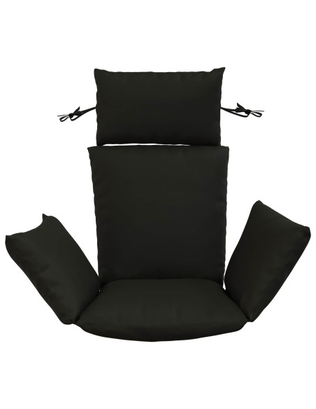 Cuscino Adirondack PUTTEN 100% Poliestere Nero 60 x 145 x 10 cm
