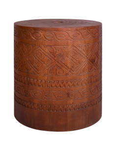 Base per ombrellone 21 kg Marrone Legno di Mogano Massello 2
