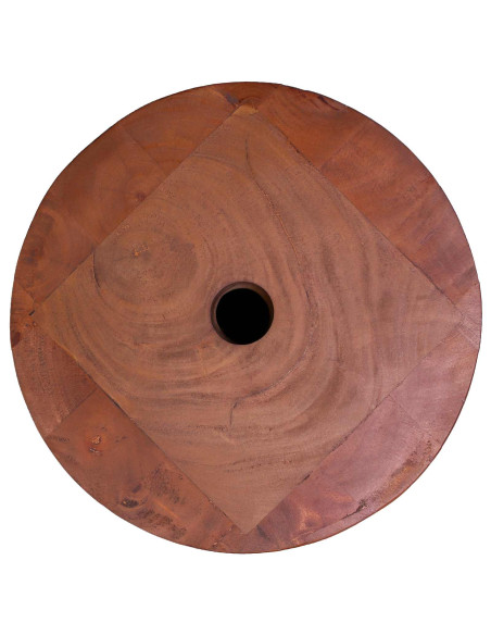 Base per ombrellone 21 kg Marrone Legno di Mogano Massello