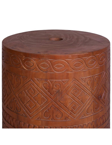 Base per ombrellone 21 kg Marrone Legno di Mogano Massello