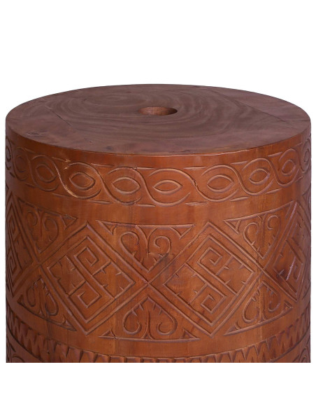 Base per ombrellone 21 kg Marrone Legno di Mogano Massello