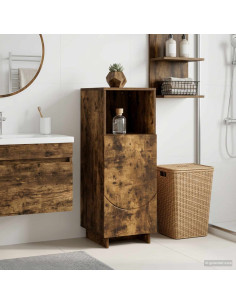 Mobile bagno Rovere Fumo 36,5 x 38 x 95 cm Legno ingegnerizzato