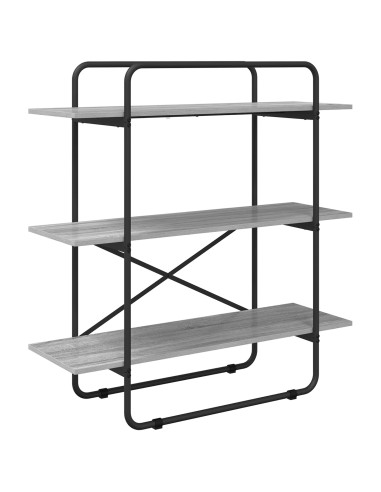 Libreria 3 livelli 100 x 35 x 105 cm PB Sonoma grigio