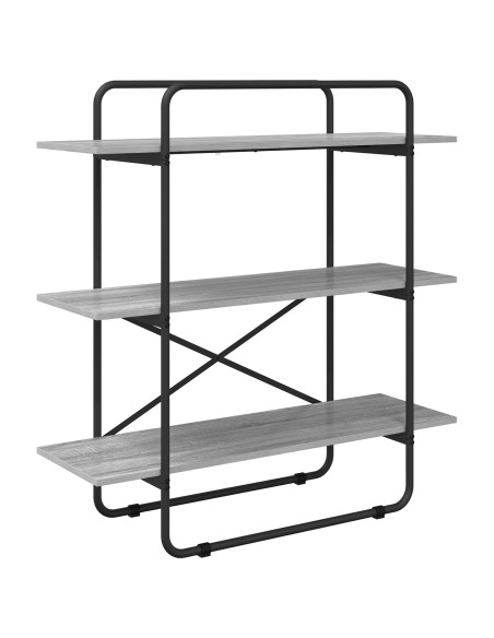 Libreria 3 livelli 100 x 35 x 105 cm PB Sonoma grigio