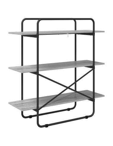 Libreria 3 livelli 100 x 35 x 105 cm PB Sonoma grigio