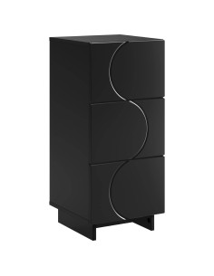Credenza Nero 33,5 x 34,5 x 75 cm Legno ingegnerizzato 2