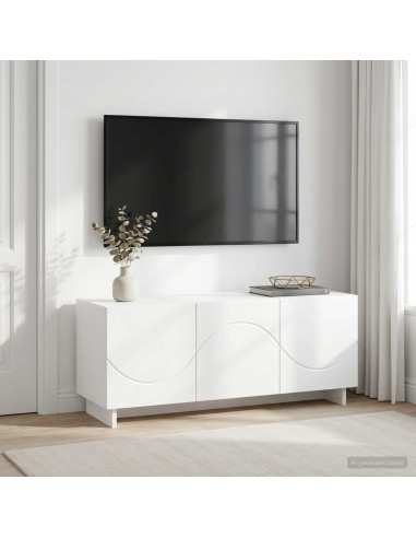 Supporto TV 90 x 34.5 x 40 cm Bianco Legno ingegnerizzato