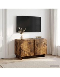 Supporto TV 60 x 34.5 x 40 cm Rovere Fumo Legno ingegnerizzato