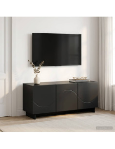 Supporto TV 90 x 34.5 x 40 cm Nero Legno ingegnerizzato