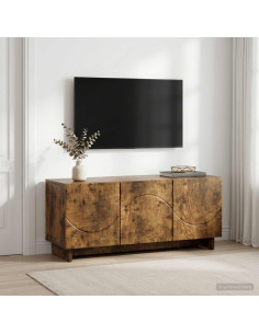 Supporto TV 90 x 34.5 x 40 cm Rovere Fumo Legno ingegnerizzato