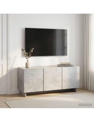 Supporto TV 90 x 34.5 x 40 cm Grigio Cemento