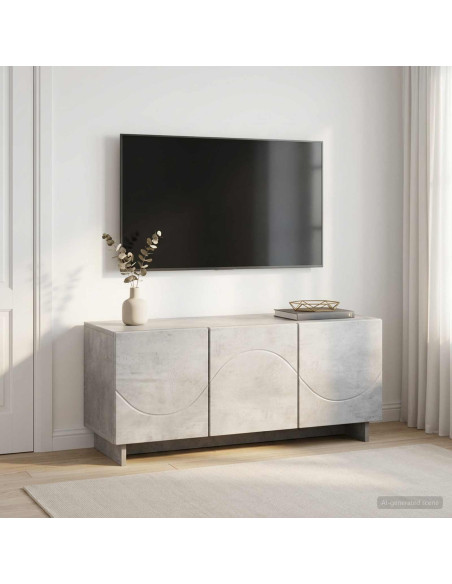 Supporto TV 90 x 34.5 x 40 cm Grigio Cemento