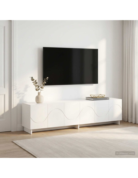 Supporto TV 179.5 x 34.5 x 40 cm Bianco Legno ingegnerizzato