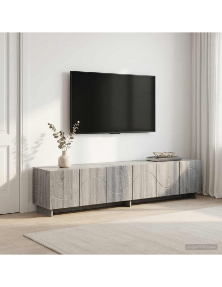 Supporto TV 179.5 x 34.5 x 40 cm Sonoma grigio