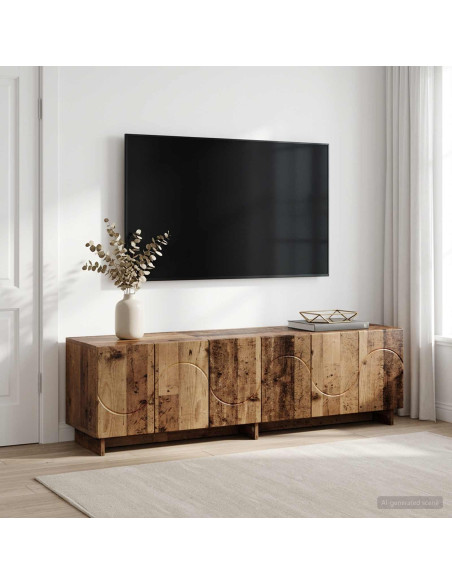 Supporto TV 140 x 34.5 x 40 cm Legno antico