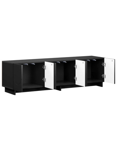 Supporto TV 140 x 34.5 x 40 cm Nero Legno ingegnerizzato