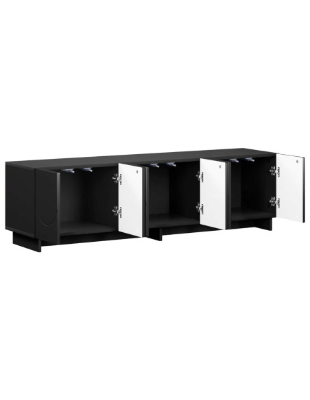 Supporto TV 140 x 34.5 x 40 cm Nero Legno ingegnerizzato