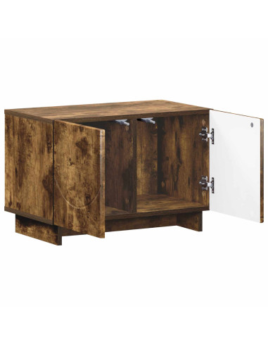 Supporto TV 60 x 34.5 x 40 cm Rovere Fumo Legno ingegnerizzato