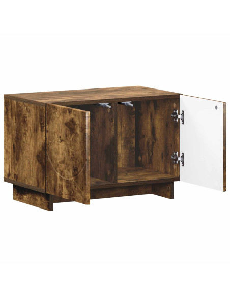 Supporto TV 60 x 34.5 x 40 cm Rovere Fumo Legno ingegnerizzato