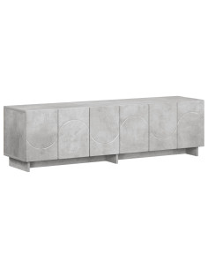 Supporto TV 140 x 34.5 x 40 cm Grigio Cemento 2