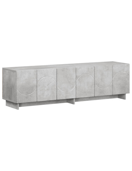 Supporto TV 140 x 34.5 x 40 cm Grigio Cemento