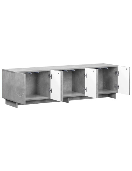 Supporto TV 140 x 34.5 x 40 cm Grigio Cemento
