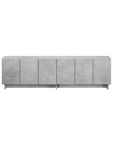 Supporto TV 140 x 34.5 x 40 cm Grigio Cemento