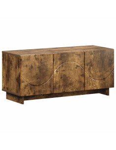 Supporto TV 90 x 34.5 x 40 cm Rovere Fumo Legno ingegnerizzato 2