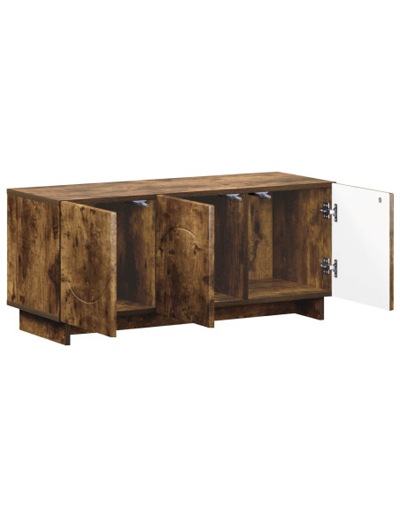 Supporto TV 90 x 34.5 x 40 cm Rovere Fumo Legno ingegnerizzato