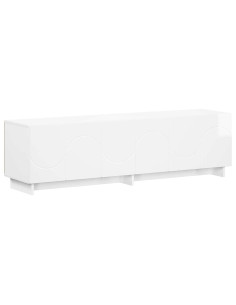 Supporto TV 140 x 34.5 x 40 cm Bianco Lucido 2