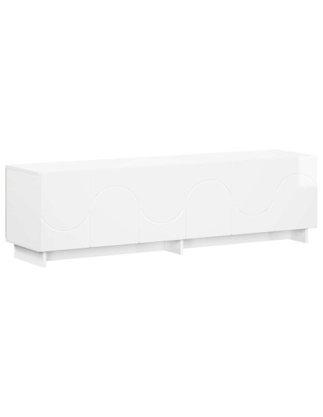 Supporto TV 140 x 34.5 x 40 cm Bianco Lucido