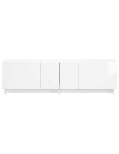 Supporto TV 140 x 34.5 x 40 cm Bianco Lucido