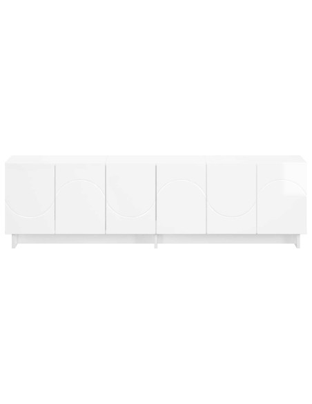 Supporto TV 140 x 34.5 x 40 cm Bianco Lucido