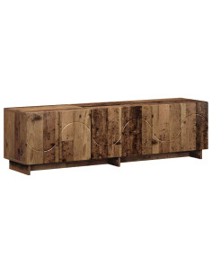 Supporto TV 140 x 34.5 x 40 cm Legno antico 2