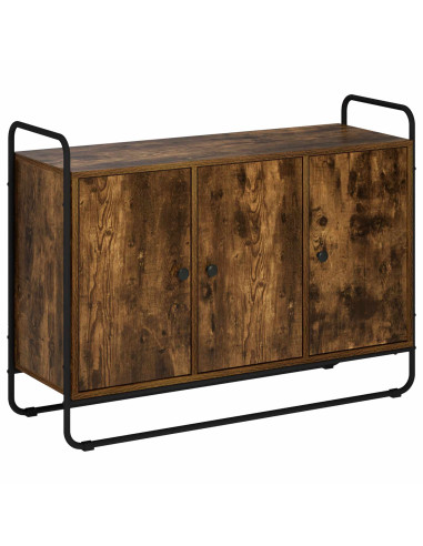 Credenza Rovere Fumo 102 x 35 x 75 cm Legno ingegnerizzato