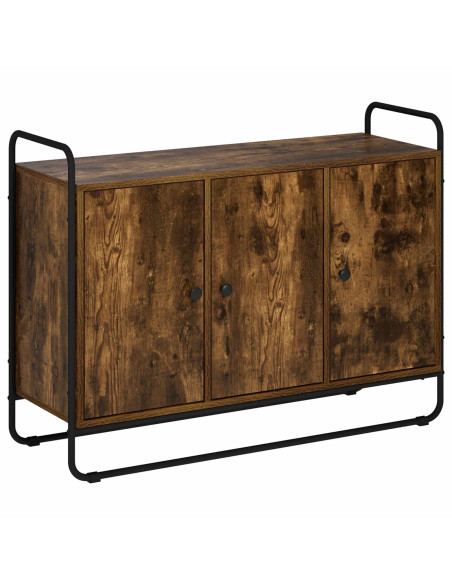 Credenza Rovere Fumo 102 x 35 x 75 cm Legno ingegnerizzato