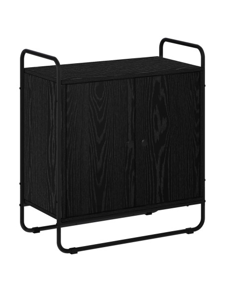 Credenza Rovere Nero 68 x 35 x 75 cm Legno ingegnerizzato
